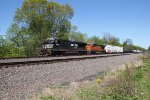 NS 8070 leads a freight West